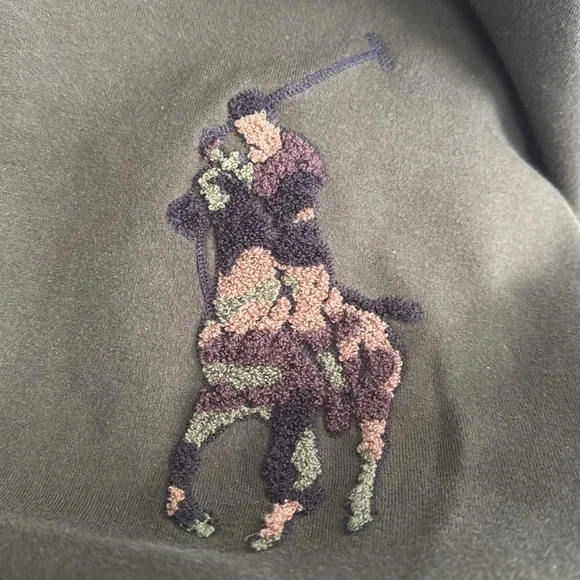 Ralph Lauren Polo boys size 7 camo Big Pony Double-Knit Sweatshirt